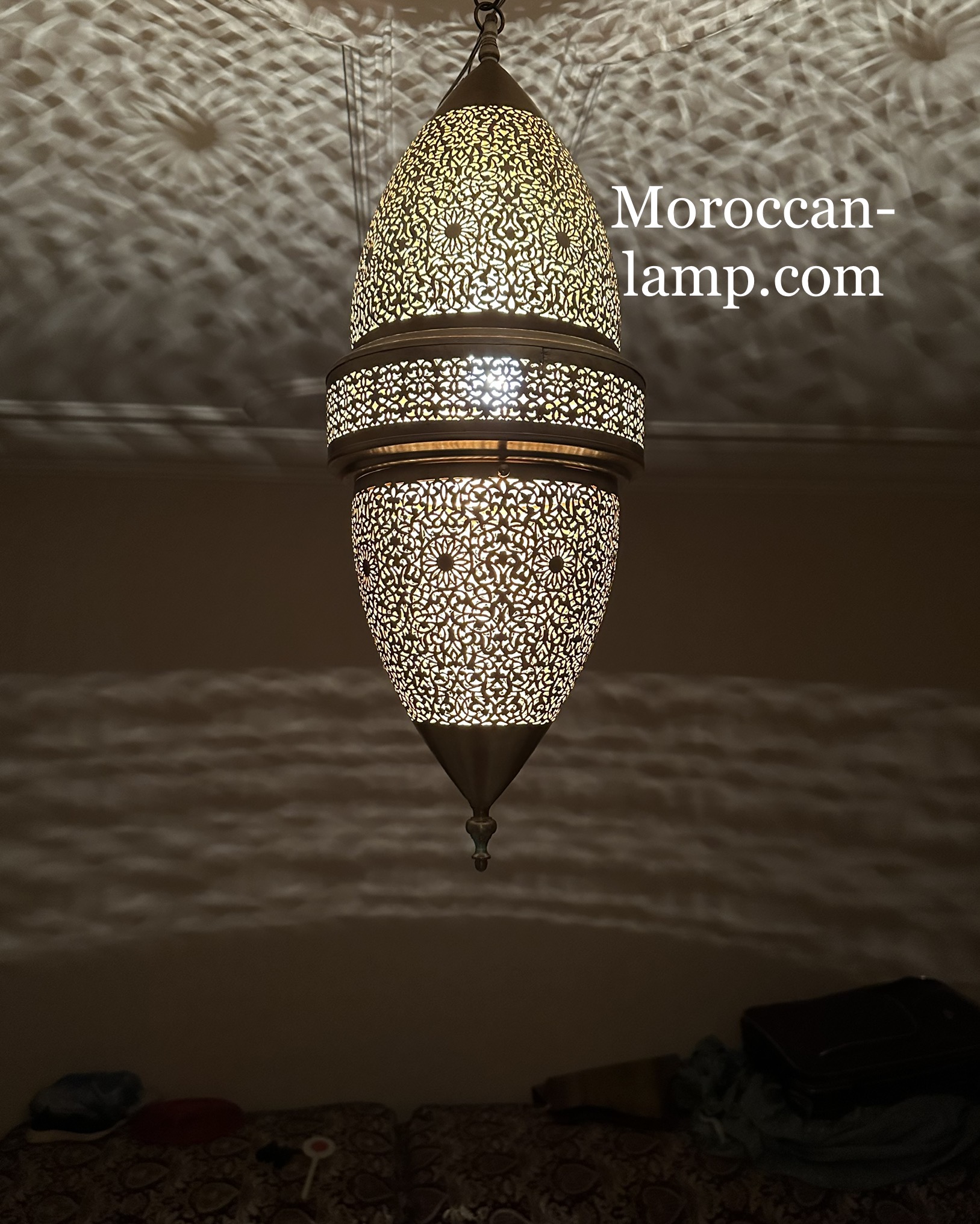 Moroccan Style Pendant Lights - Hanging Brass Lamp Lighting